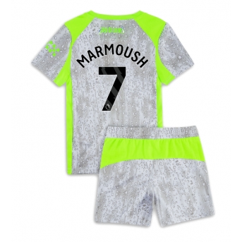 Billige Fotballdrakt Manchester City Omar Marmoush #7 Replika Tredjedraktsett Barn 2025-26 Kortermet (med bukser)
